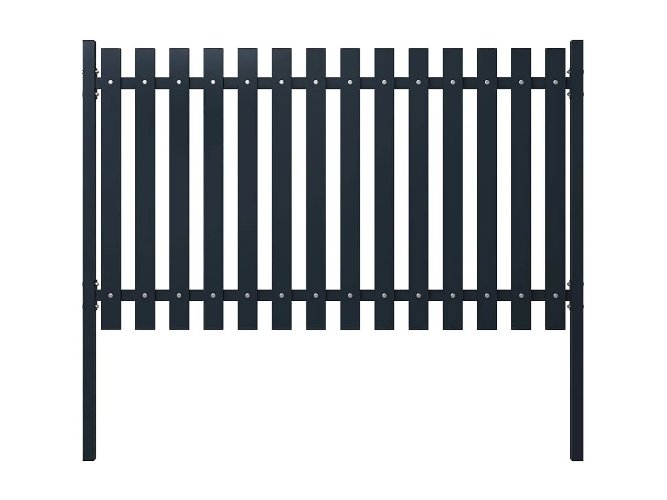 Panneau clôture Anthracite 174,5x125 Acier enduit de poudre