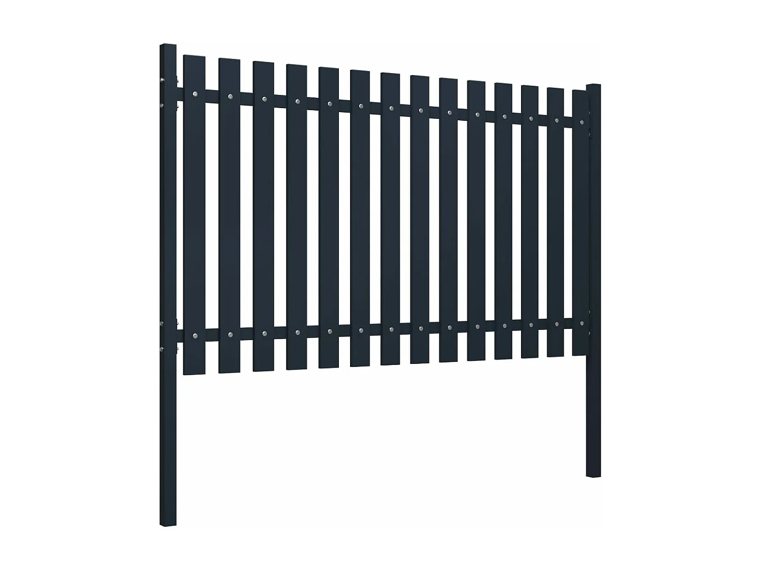 Panneau clôture Anthracite 174,5x125 Acier enduit de poudre