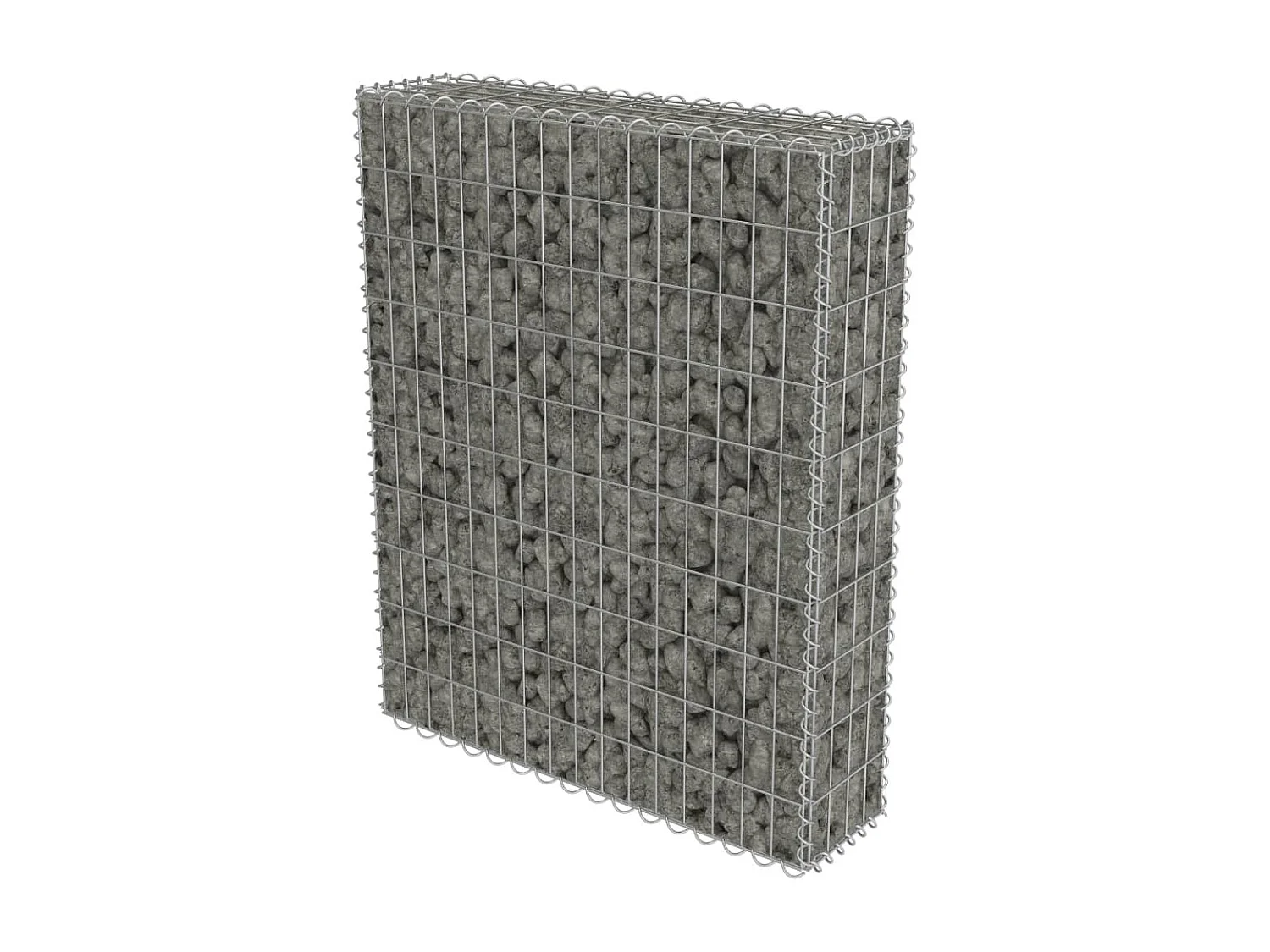 Mur à gabion avec couvercles Acier galvanisé 80x20x100