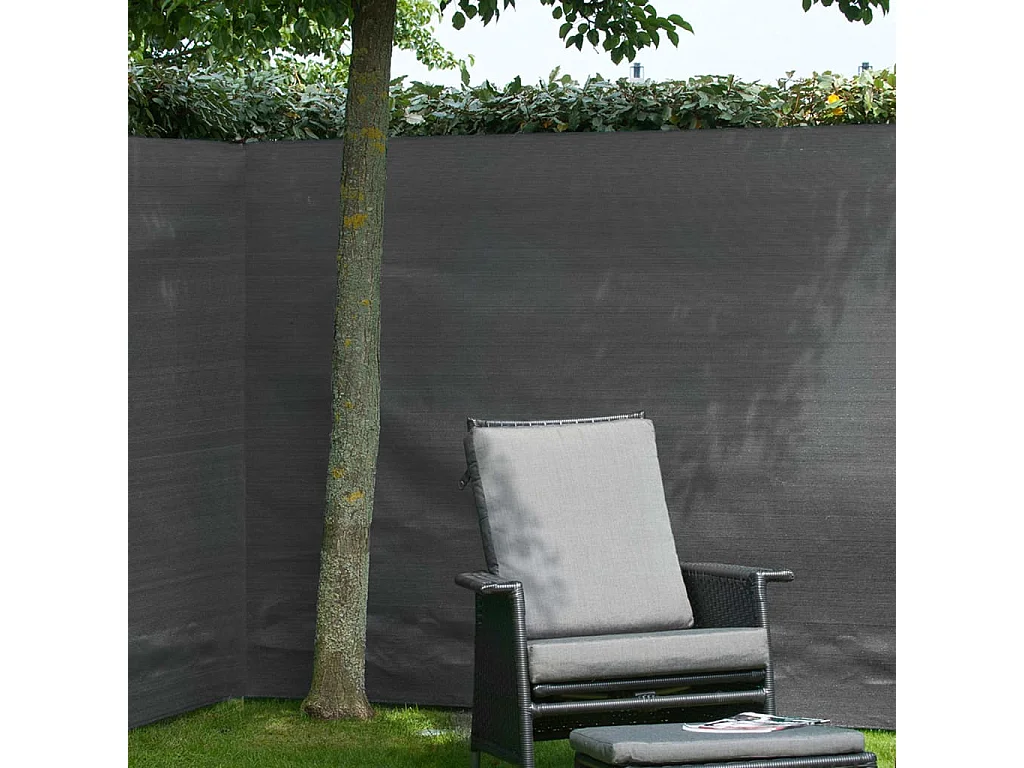 Nature Brise-vue de jardin PE 1,2 x 5 m Anthracite