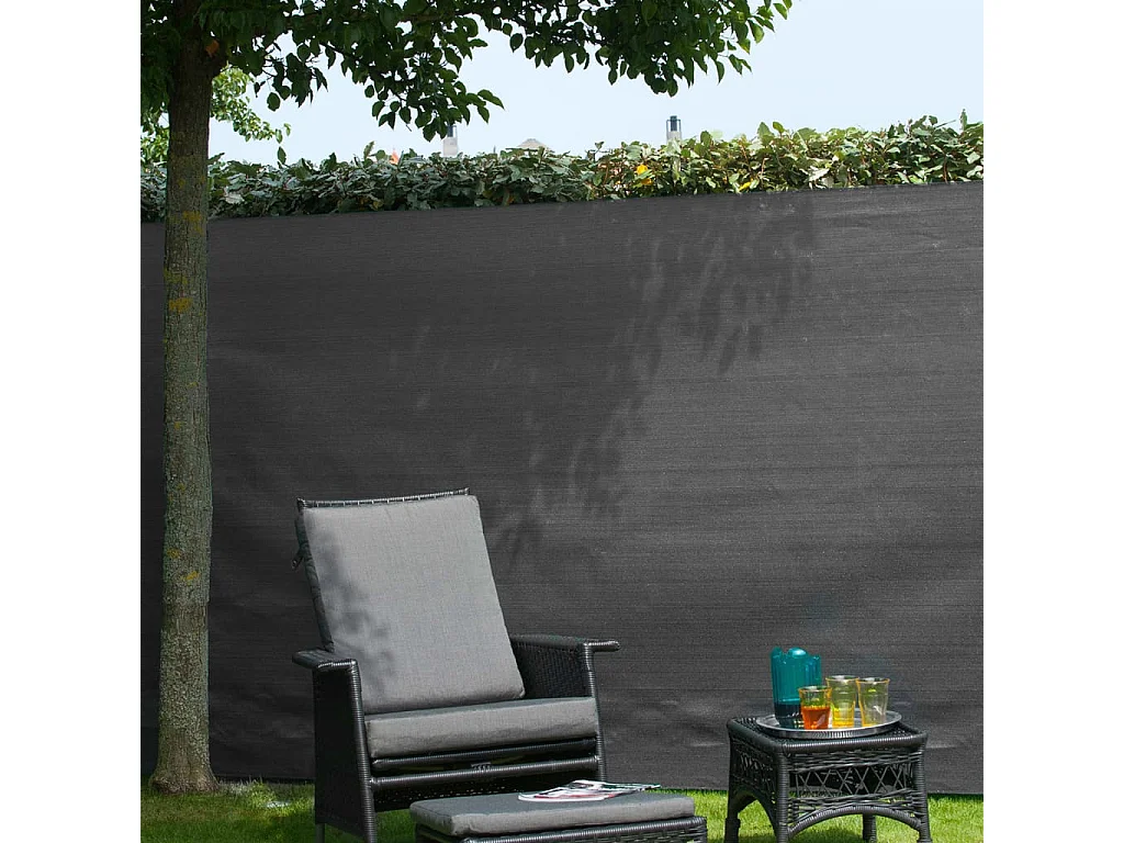 Nature Brise-vue de jardin PE 1,2 x 5 m Anthracite