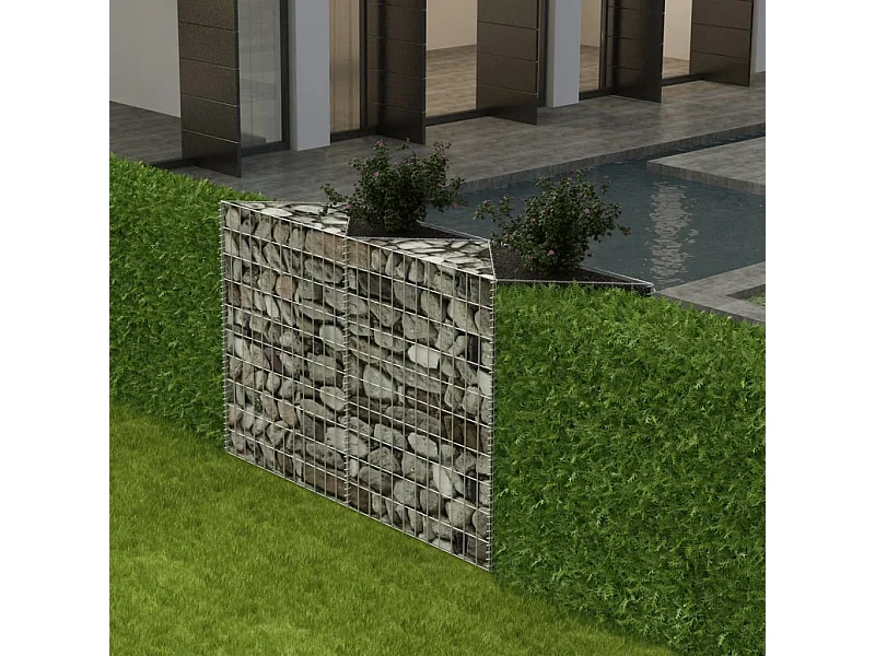 Panier de gabion Acier galvanisé 120x30x100