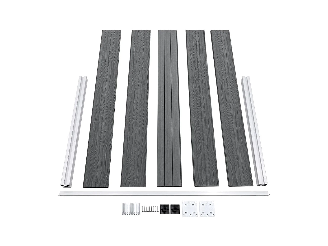 Schutting 872x106 cm HKC grijs