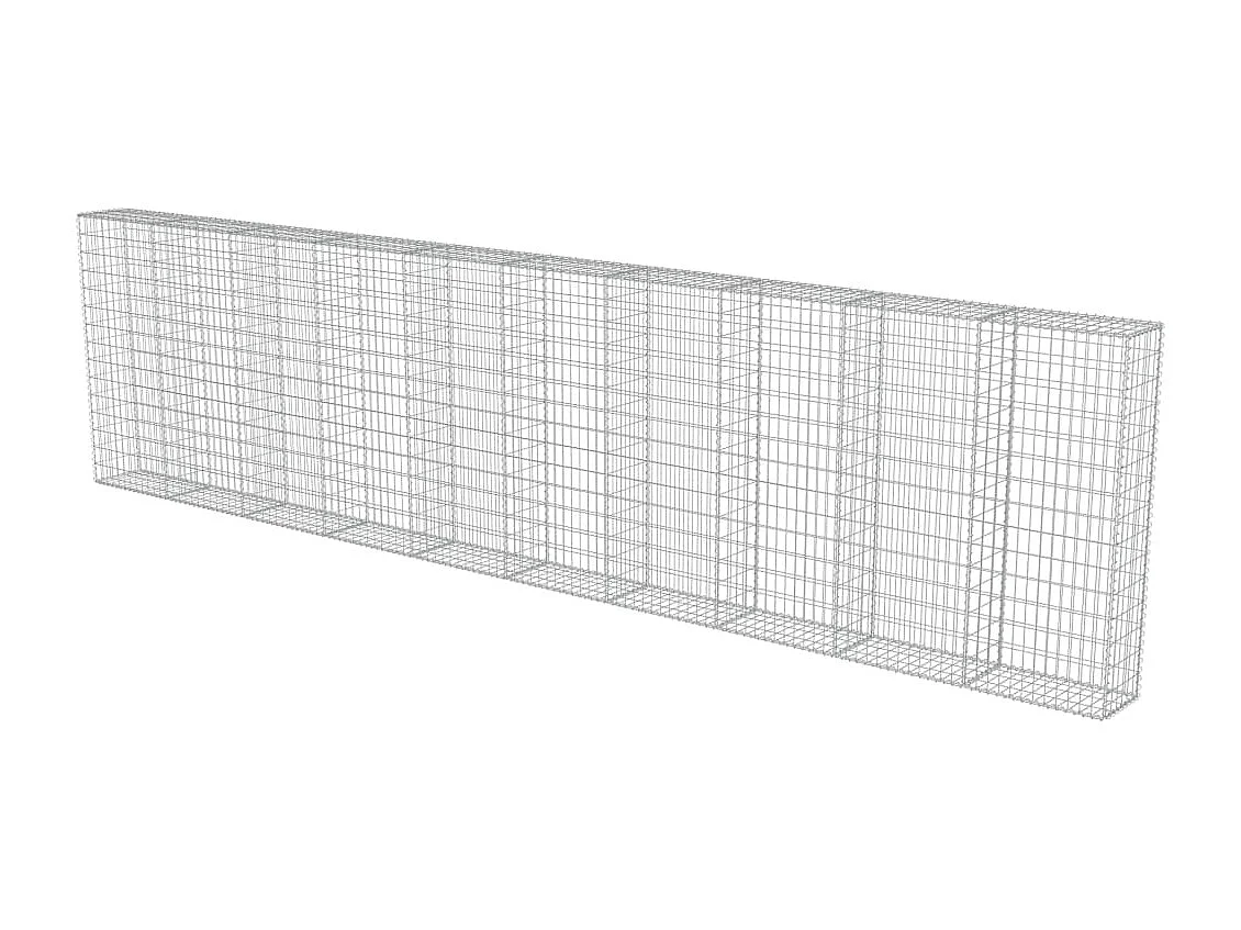 Mur à gabion avec couvercles Acier galvanisé 600 x 30x150