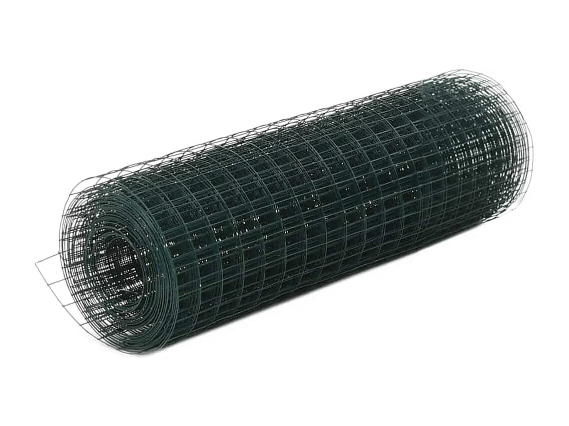 Grillage Acier avec revêtement en PVC 10x0,5 m Vert 4
