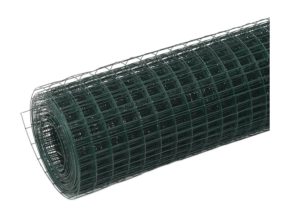 Grillage Acier avec revêtement en PVC 10x0,5 m Vert 4