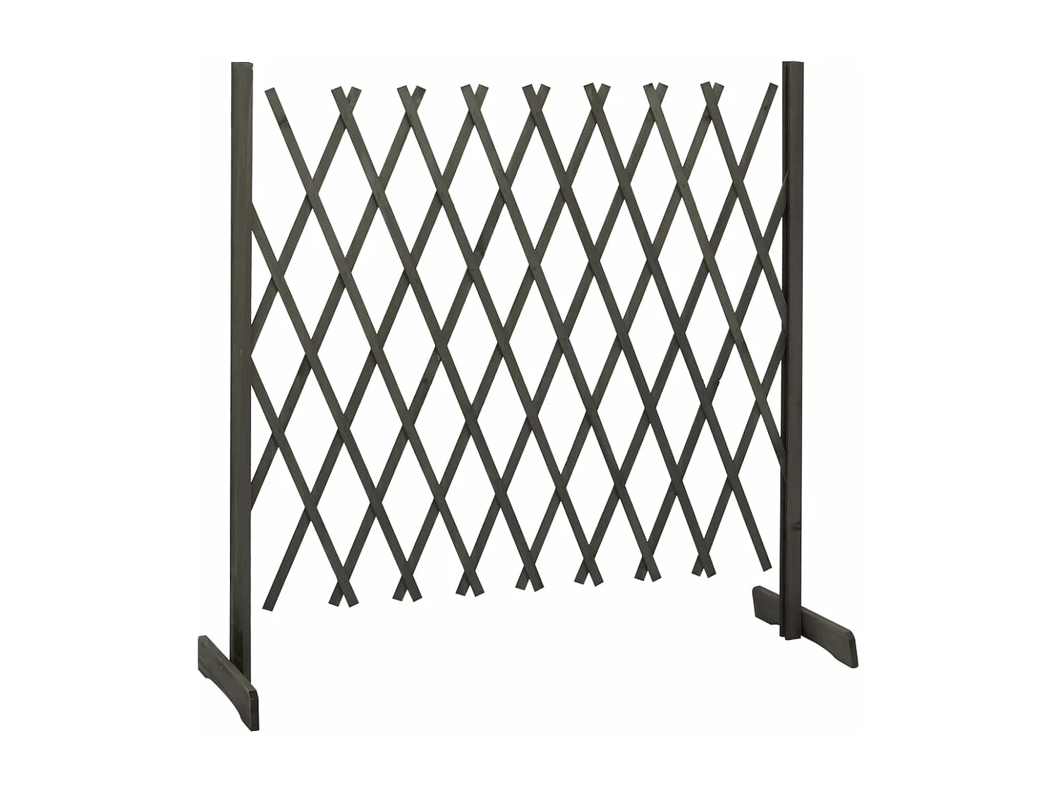 Clôture en treillis de jardin Gris 180x100 Bois de sapin