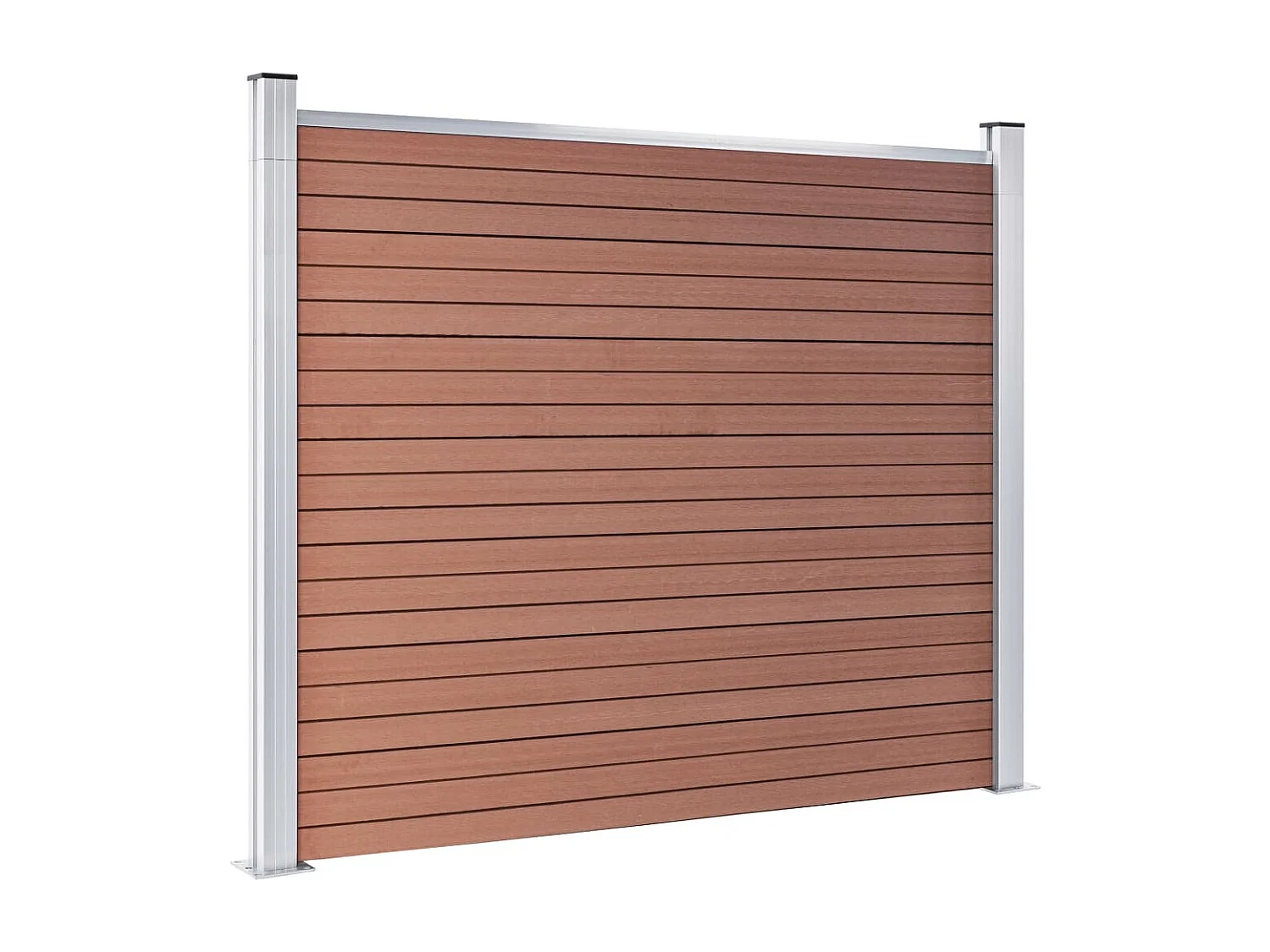 Panneau de clôture WPC 180x146 Marron