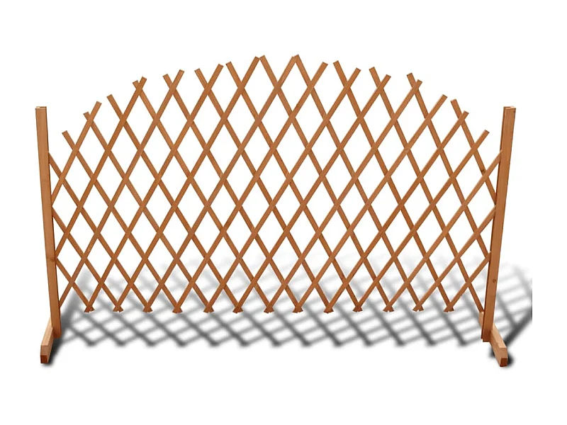 Clôture en treillis Bois solide 180x100