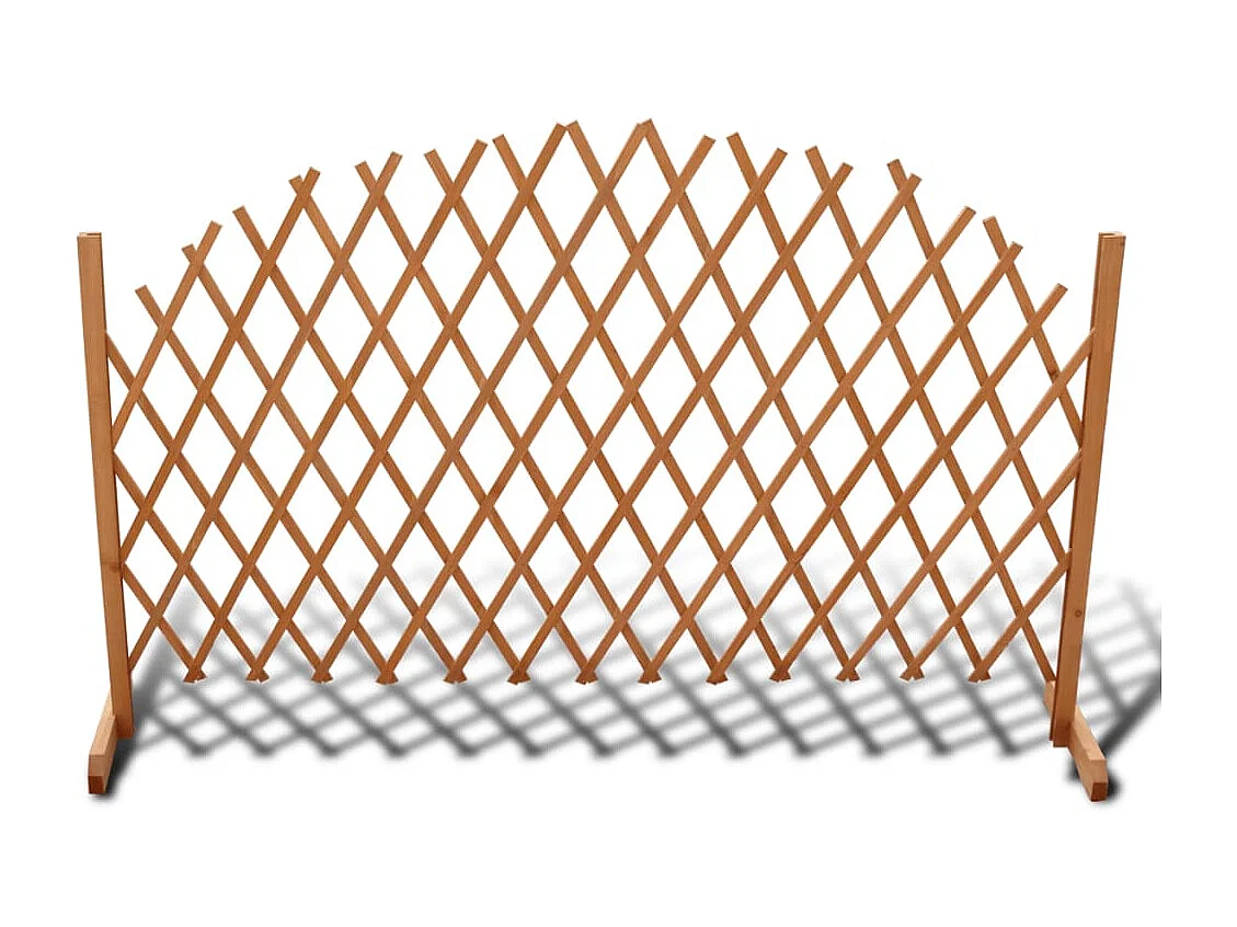 Clôture en treillis Bois solide 180x100