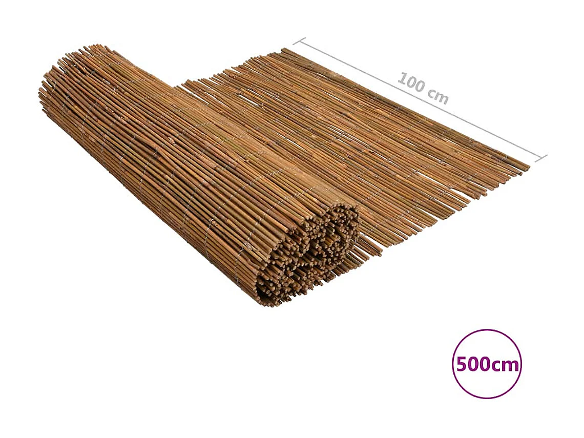 Clôture en bambou 500x100