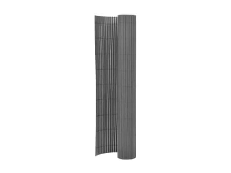 Clôture de jardin double face 110x400 Gris