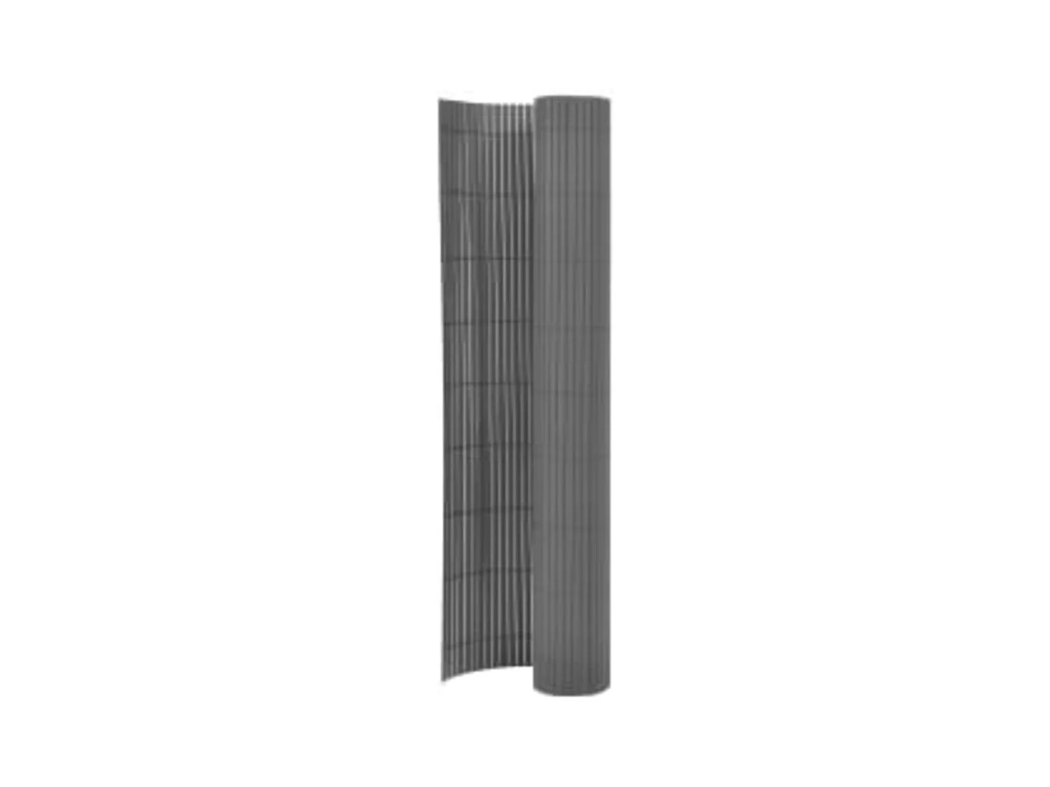 Clôture de jardin double face 110x400 Gris