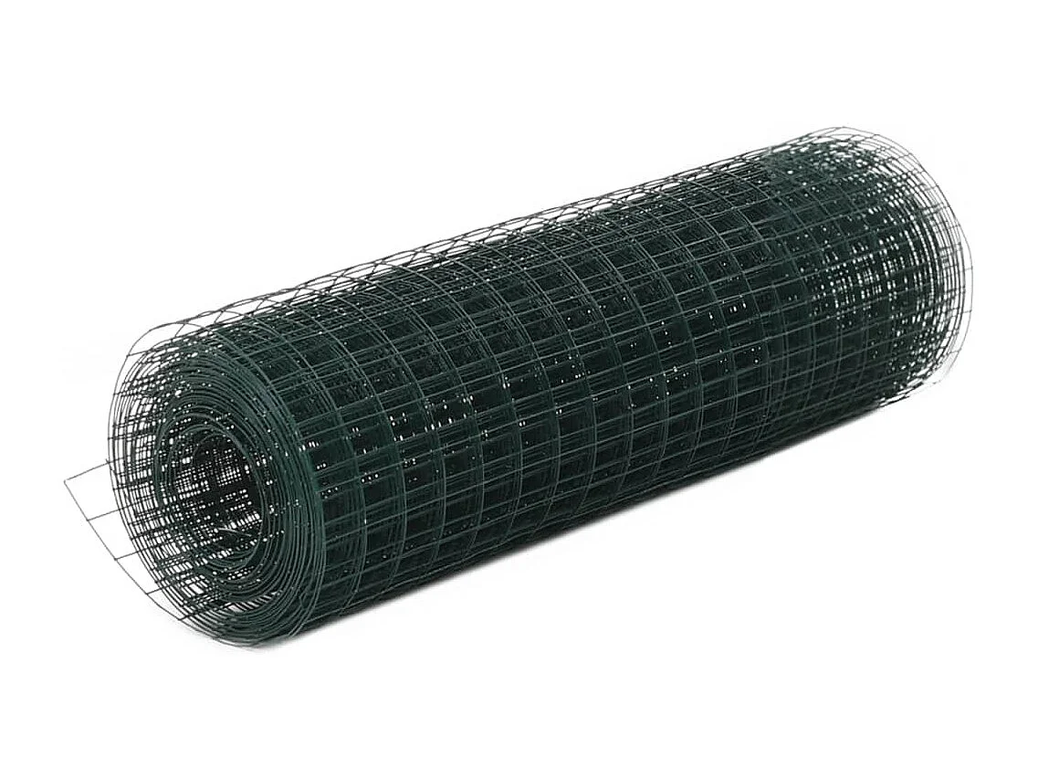 Grillage Acier avec revêtement en PVC 25x0,5 m Vert 2
