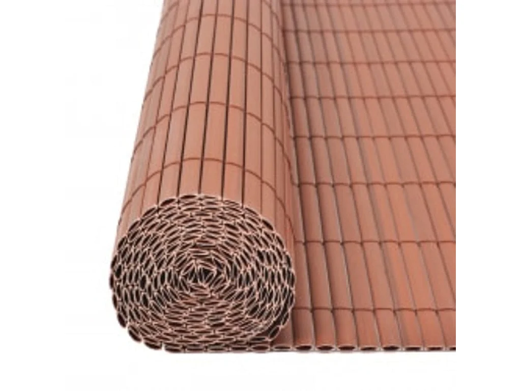 Clôture de jardin double face 110x400 Marron