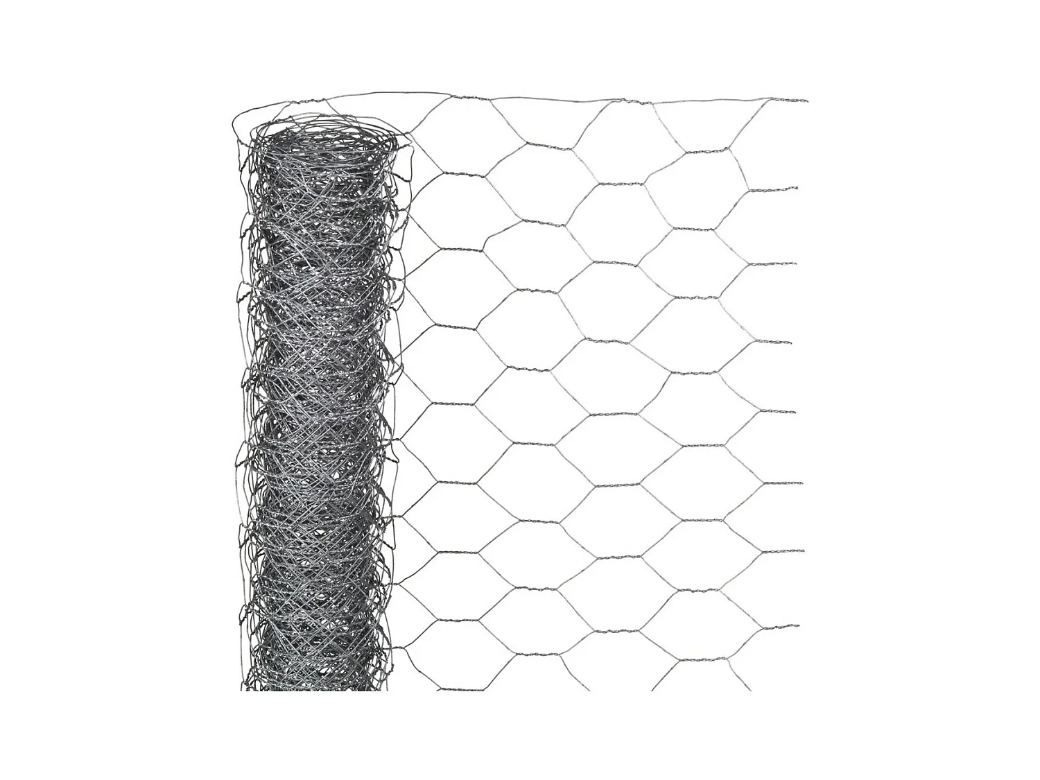 Gaas zeshoekig 0,5x2,5 m 25 mm gegalvaniseerd staal