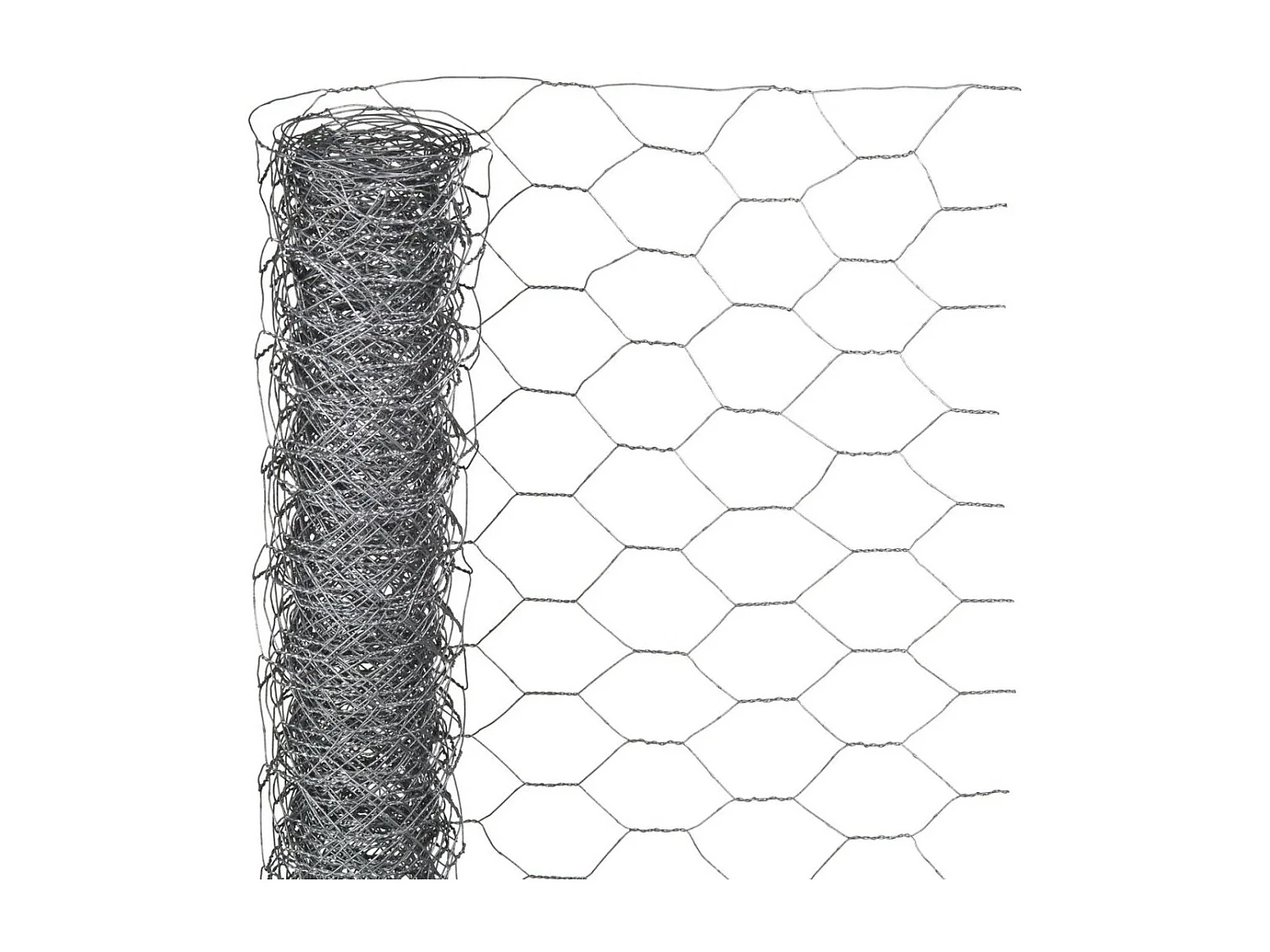 Gaas zeshoekig 0,5x2,5 m 25 mm gegalvaniseerd staal