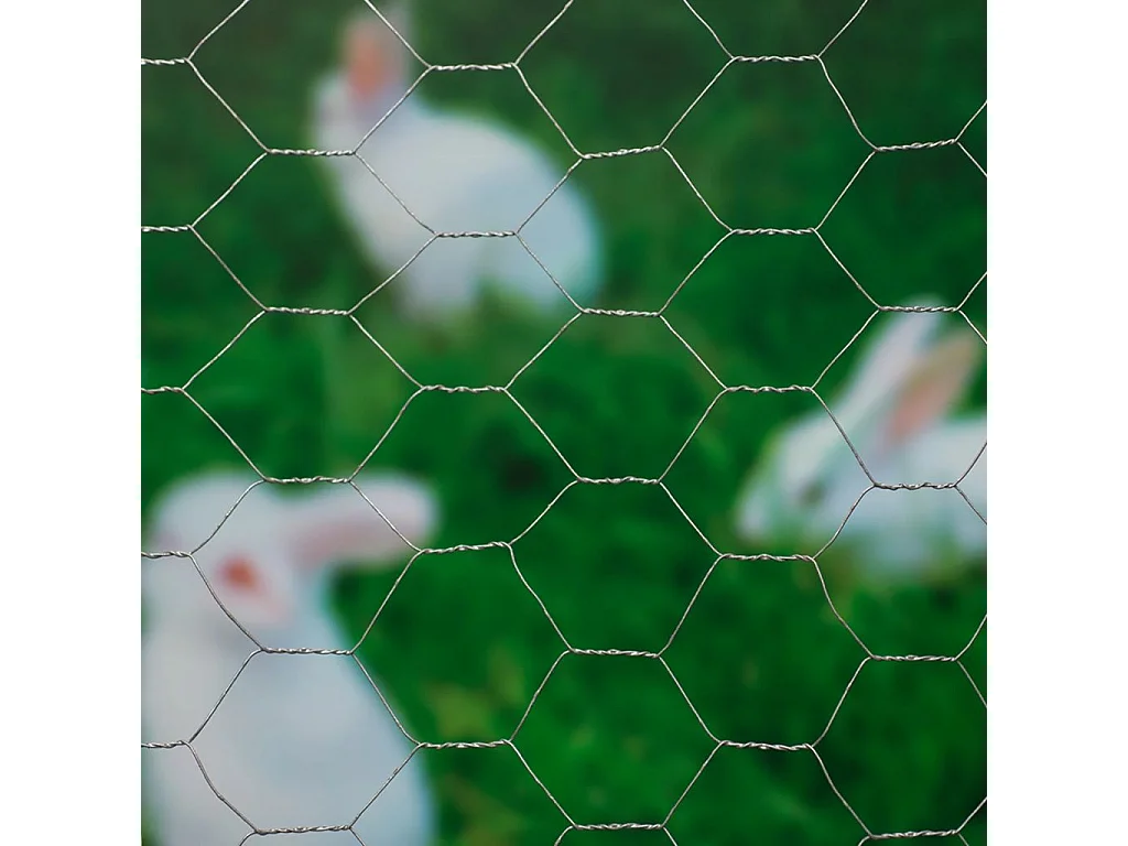 Gaas zeshoekig 0,5x2,5 m 25 mm gegalvaniseerd staal