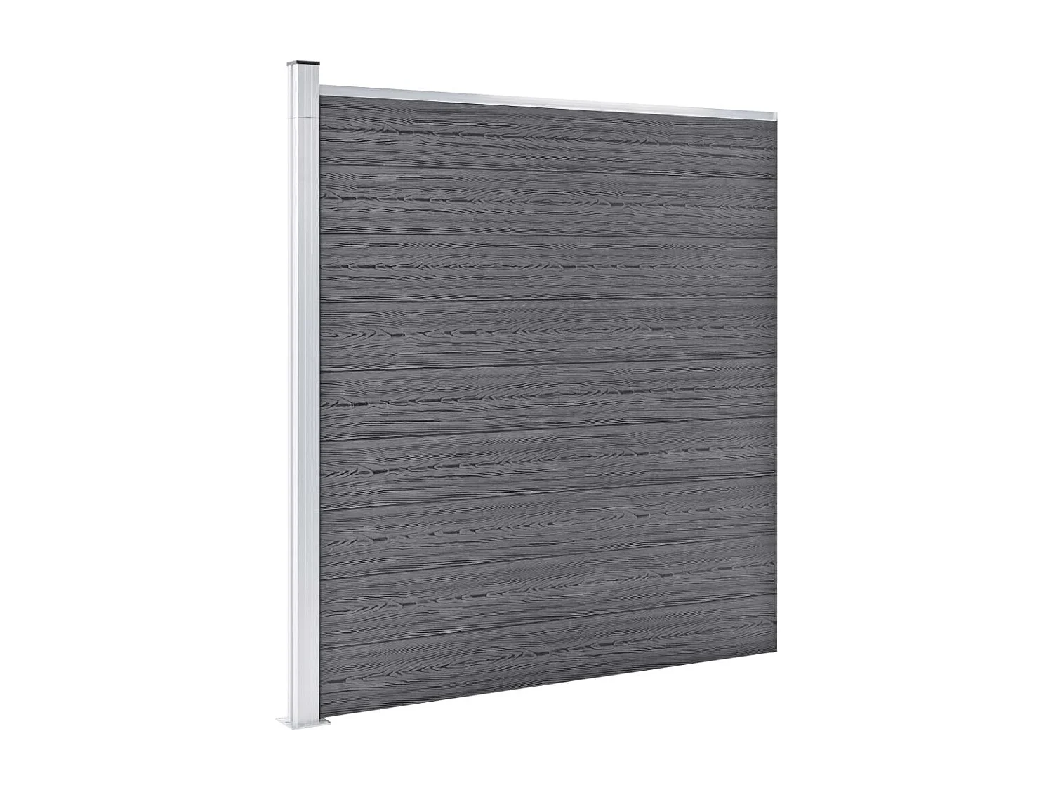 Clôture de jardin WPC 1045x186 Gris