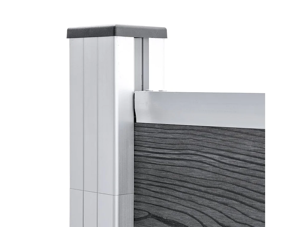 Clôture de jardin WPC 1045x186 Gris