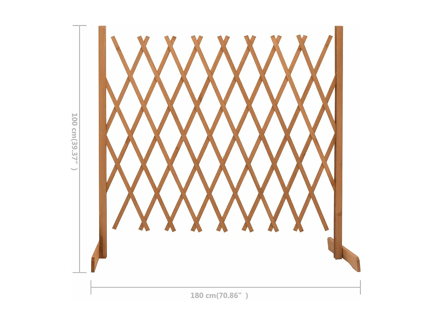 Clôture en treillis de jardin Orange 180x100 Bois de sapin