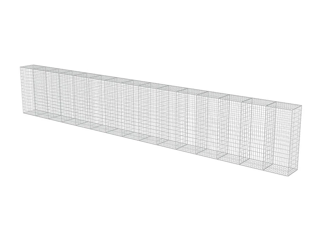 Mur à gabion avec couvercles Acier galvanisé 900 x 50x150