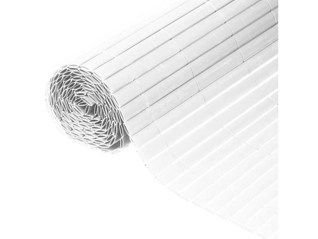 Nature Écran de jardin à double face PVC 1,5x3 m Blanc