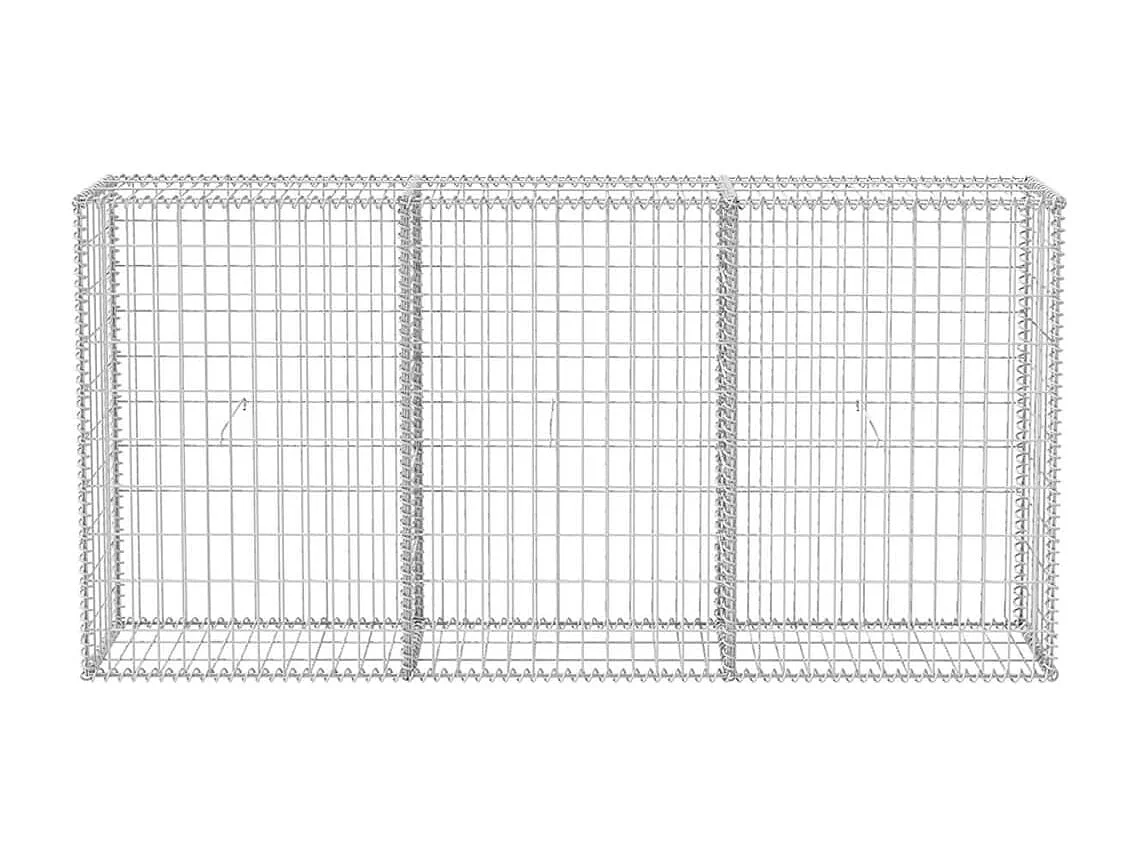 Panier de gabion Acier galvanisé 200x30x100