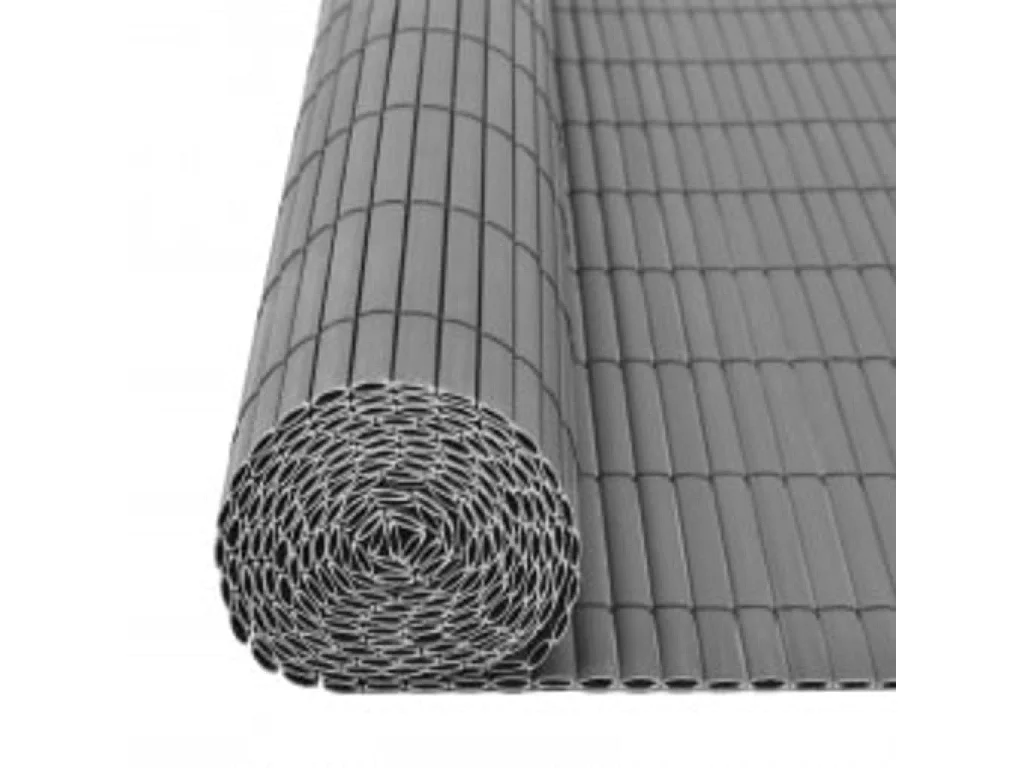 Clôture de jardin double face 110x500 Gris