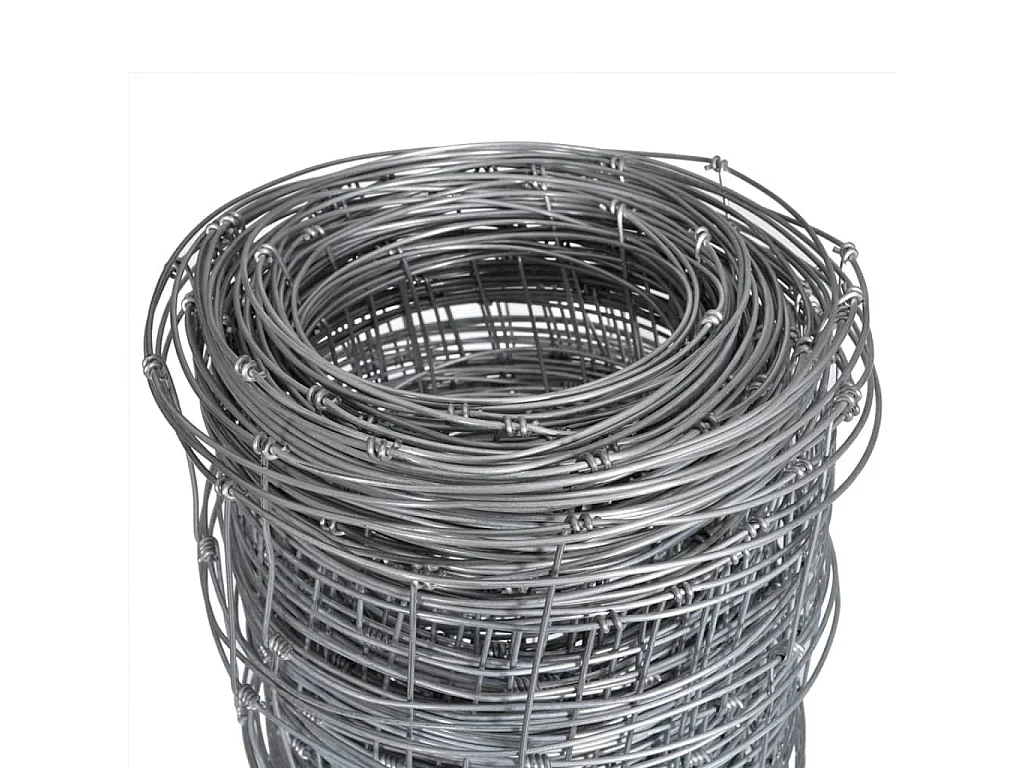 Hek 50x1,25 m gegalvaniseerd staal zilverkleurig
