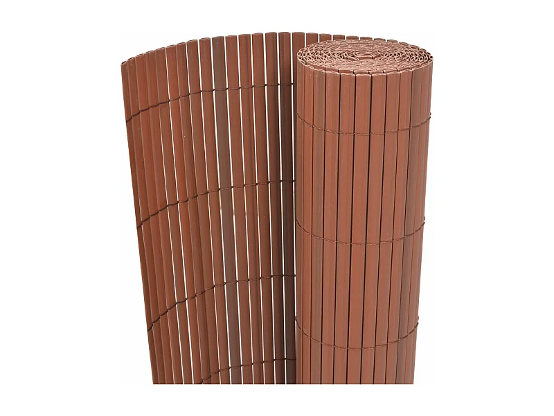 Clôture de jardin Double face PVC 90x300 Marron