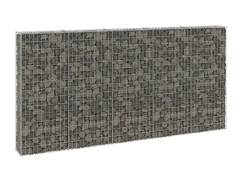 Mur en gabion avec couvercles Acier galvanisé 300x30x150