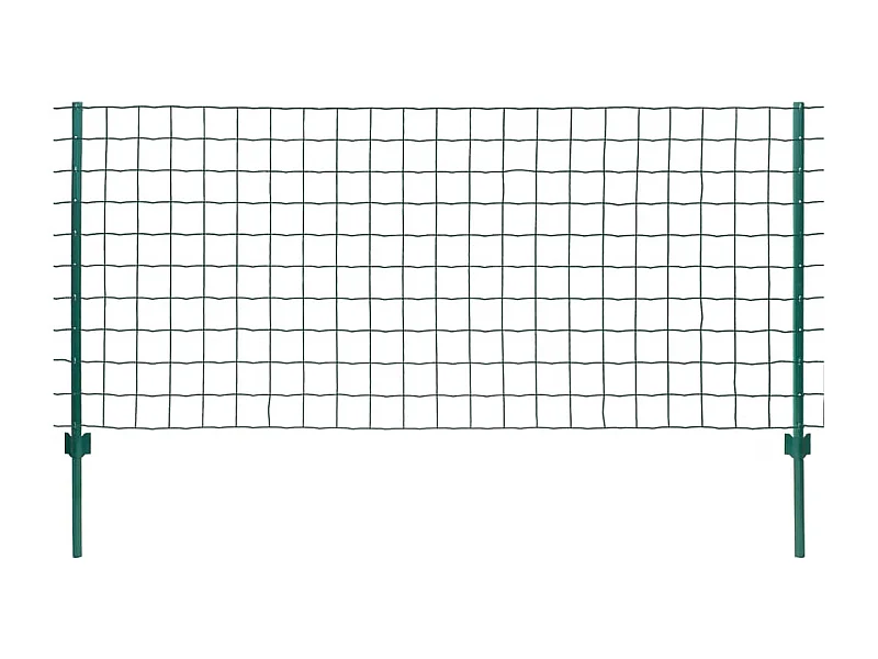 Clôture Euro Acier 20x0,8 m Vert 2