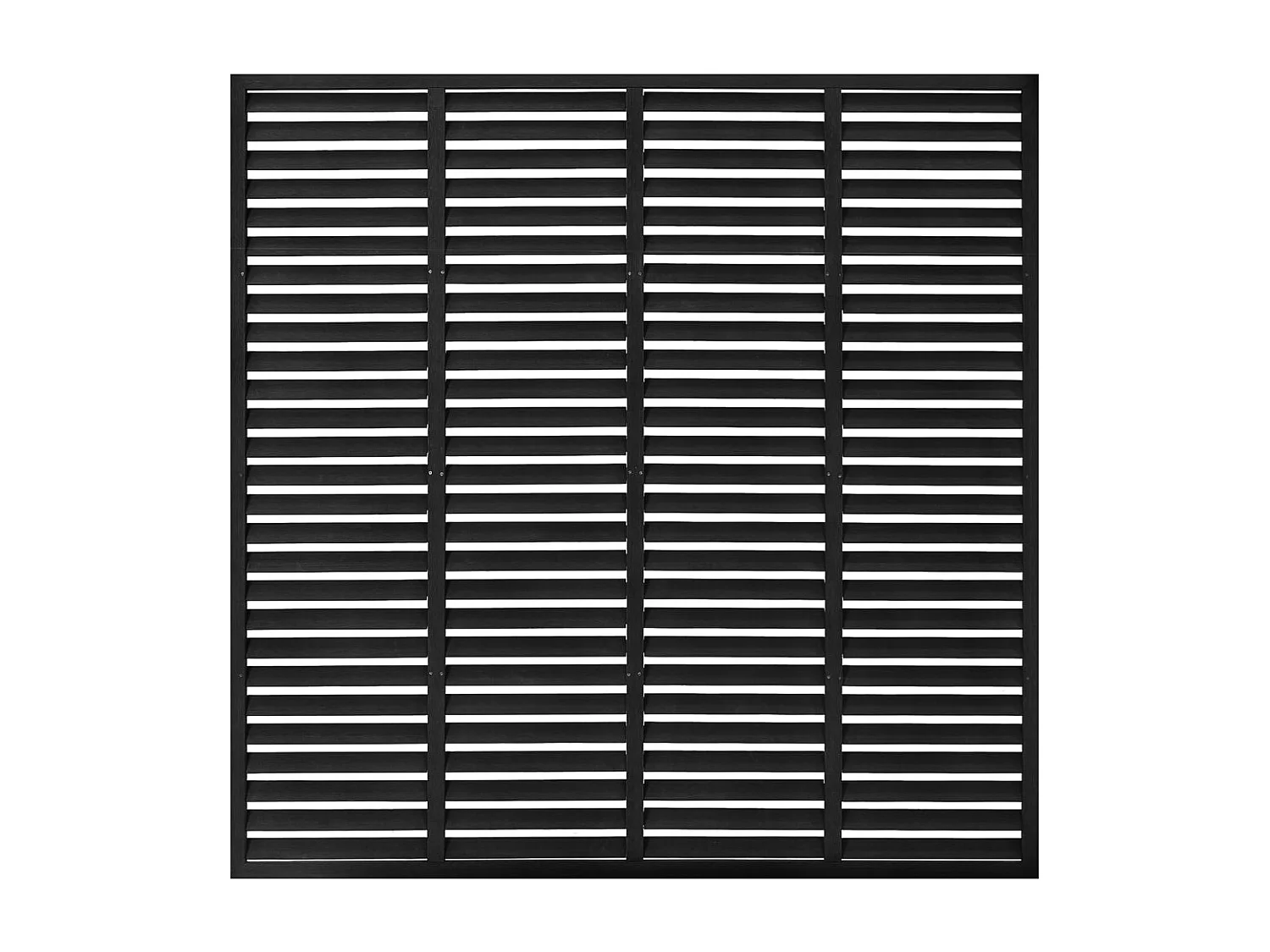 Clôture à persiennes WPC 180x180 Noir