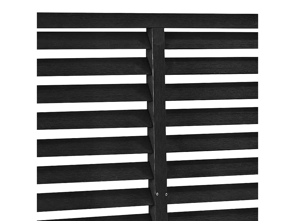 Clôture à persiennes WPC 180x180 Noir