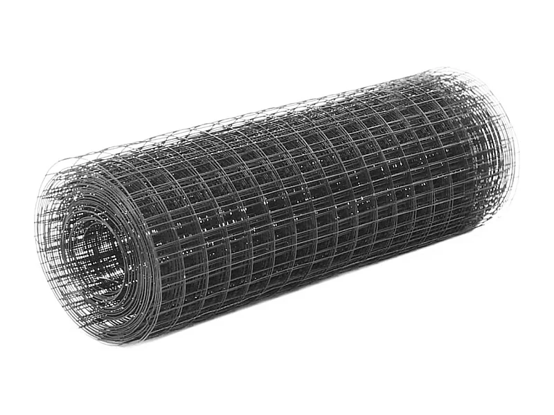 Grillage Acier avec revêtement en PVC 25x0,5 m Gris 4