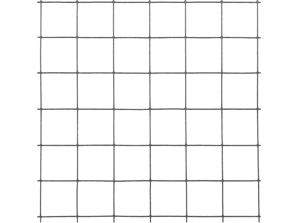 Grillage Acier avec revêtement en PVC 25x0,5 m Gris 4