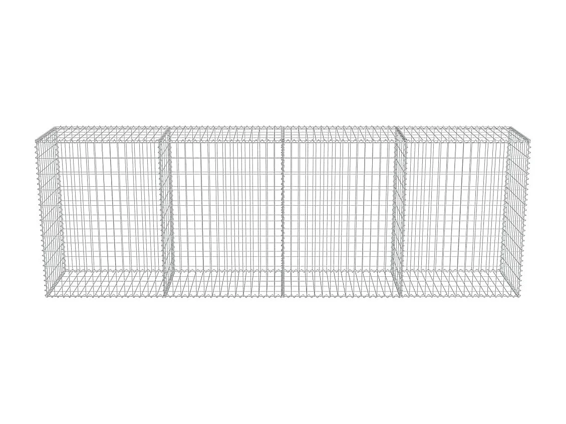 Mur en gabion avec couvercles Acier galvanisé 300 x 50x100