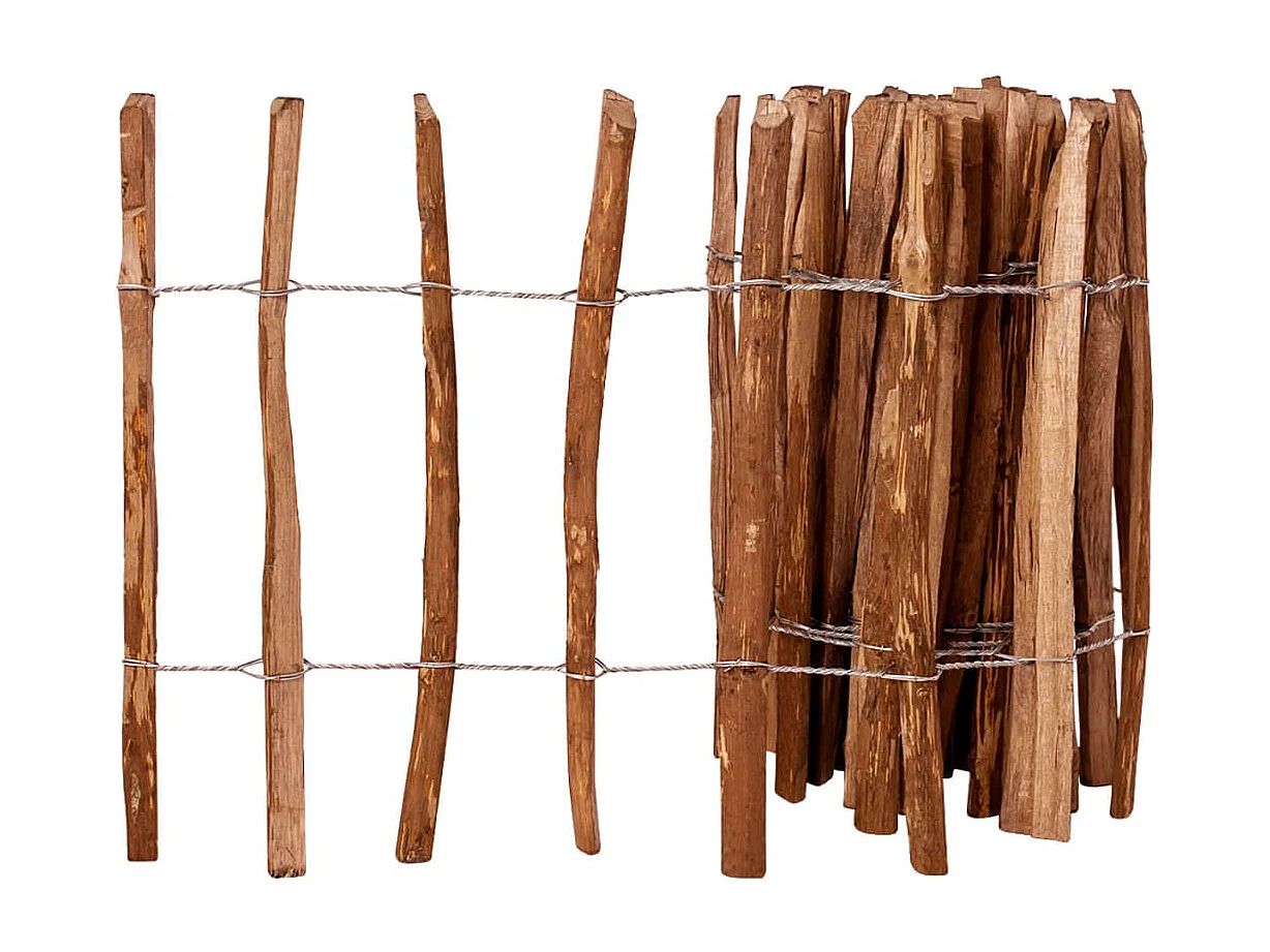 Clôture à piquets Bois de noisetier 60x500