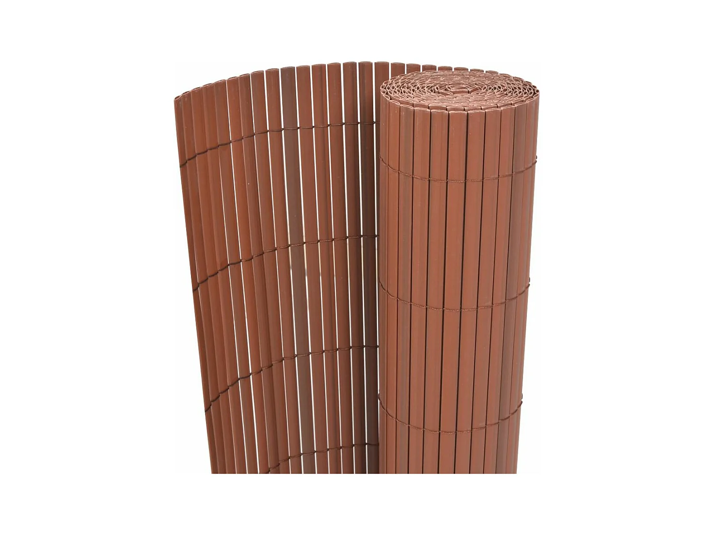 Clôture de jardin Double face PVC 90x500 Marron