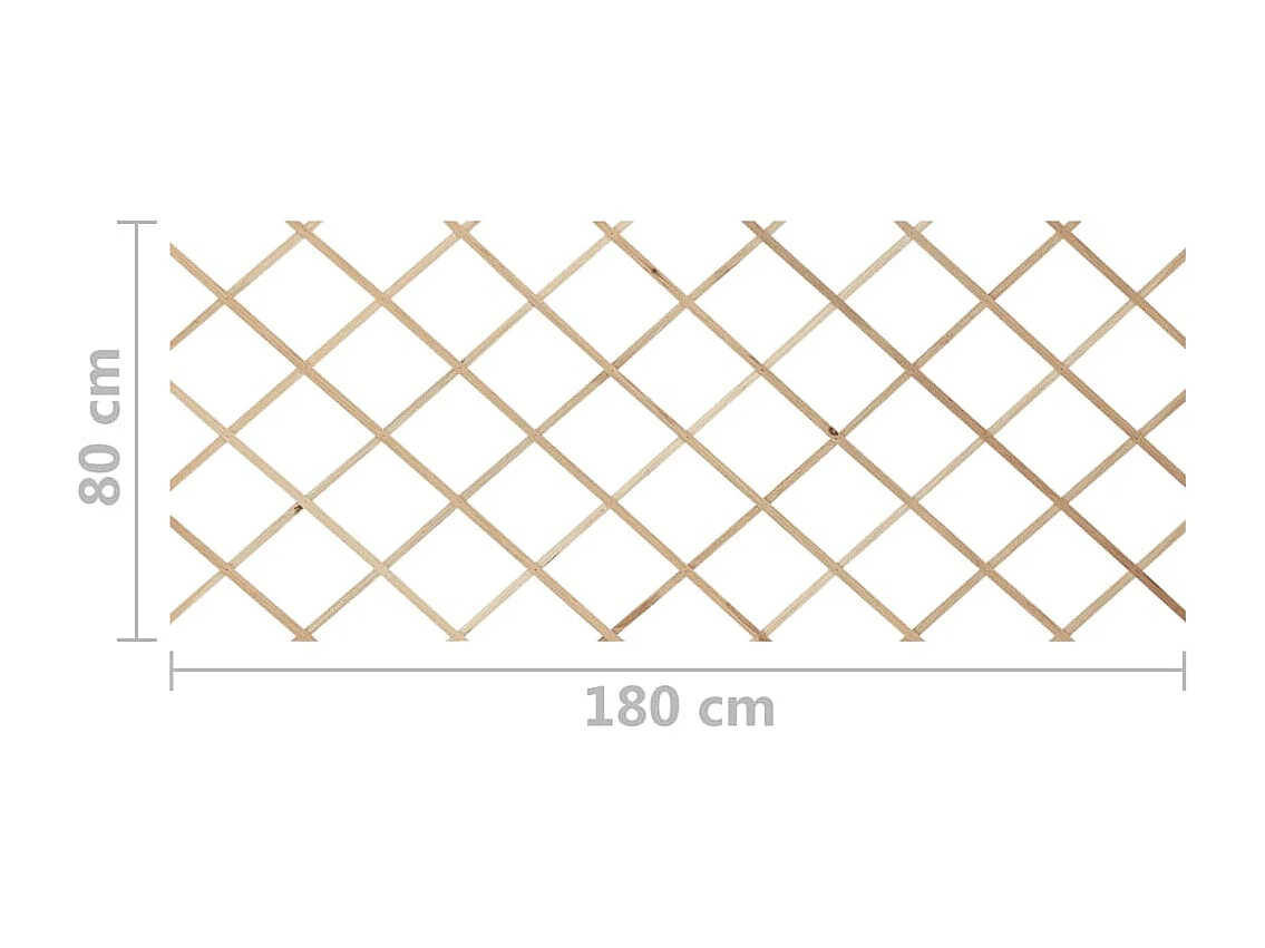 Clôtures en treillis 5 pcs Bois de sapin massif 180x80
