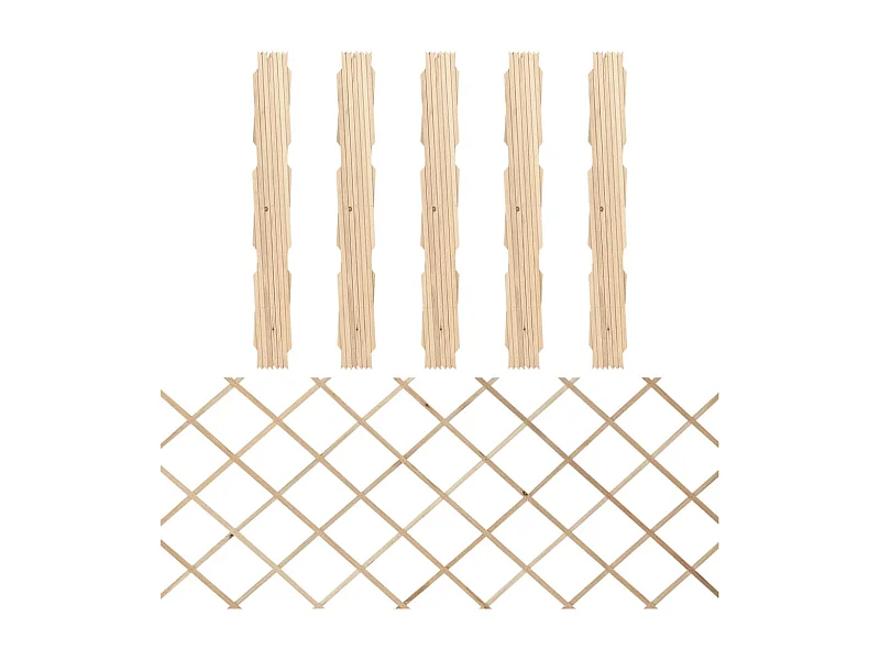Clôtures en treillis 5 pcs Bois de sapin massif 180x80