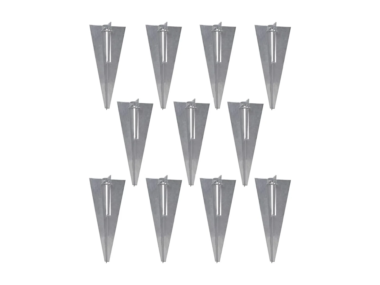 Clôture à mailles losangées et poteaux Acier galvanisé 25x1 m