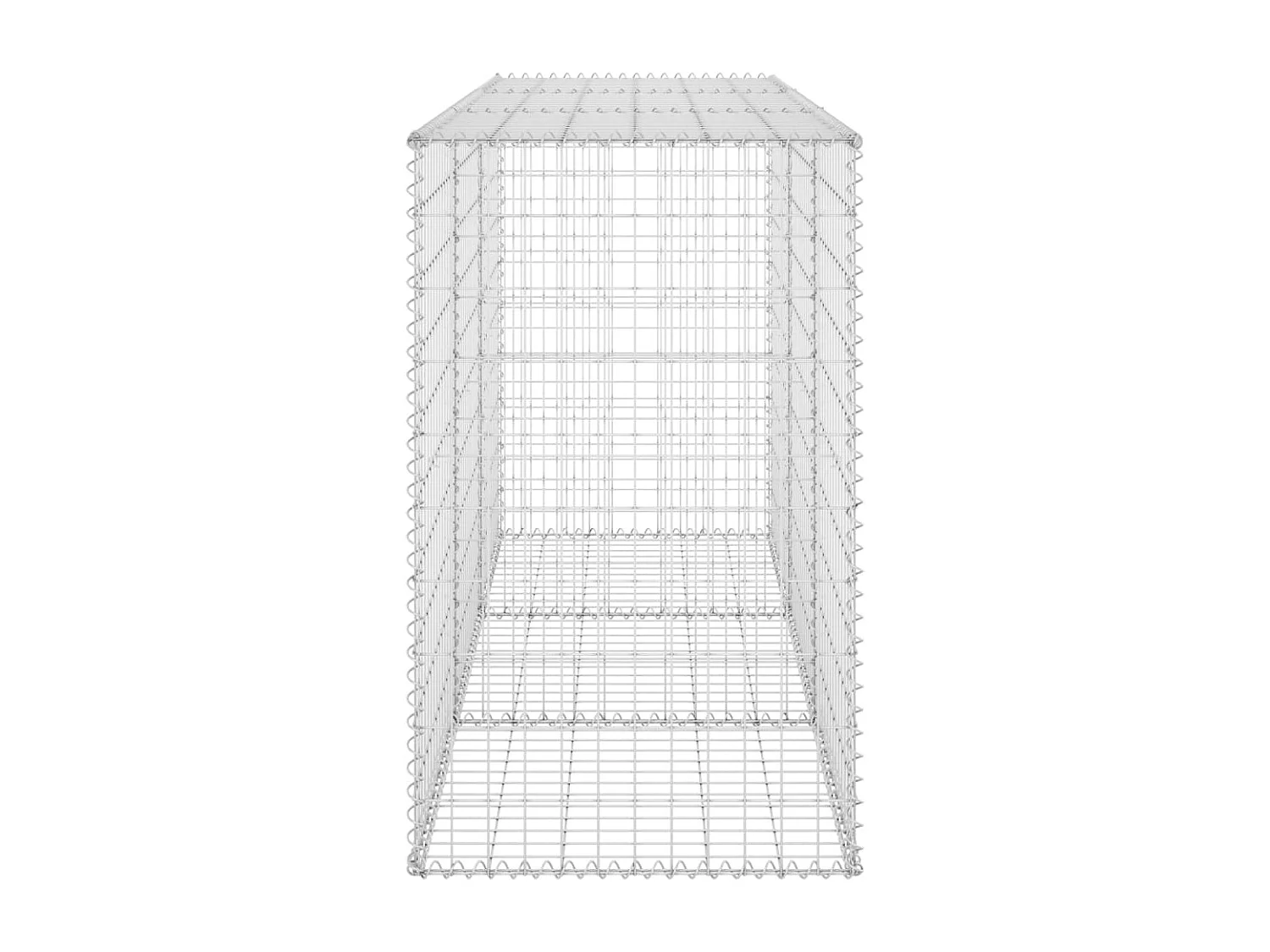 Mur en gabion avec couvercles Acier galvanisé 200x60x100
