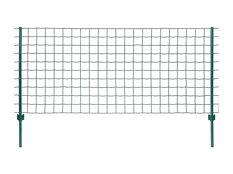 Clôture Euro Acier 20x0,8 m Vert