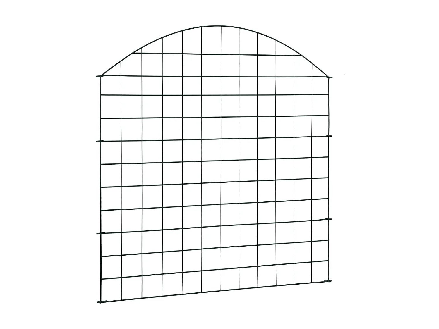Ensemble de clôture voûtée d'étang 77,5x78,5 Vert