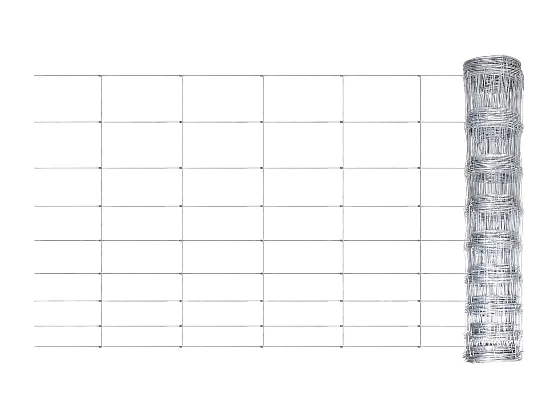 Clôture de jardin Acier galvanisé 50x1,2 m Argenté 2