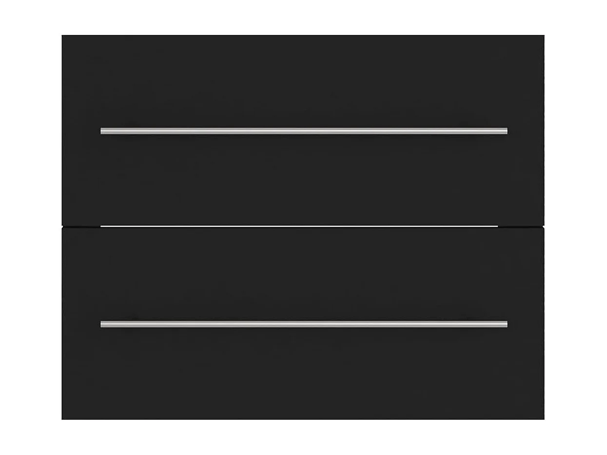 Armoire d'évier Noir 60x38,5x48