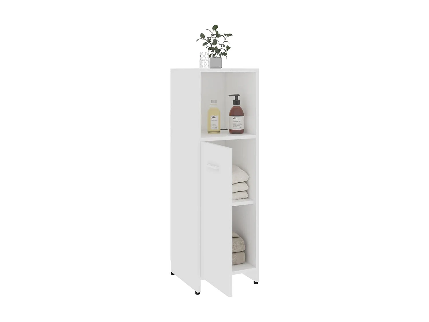 Ensemble de meubles de salle de bain 3 pcs Blanc 2