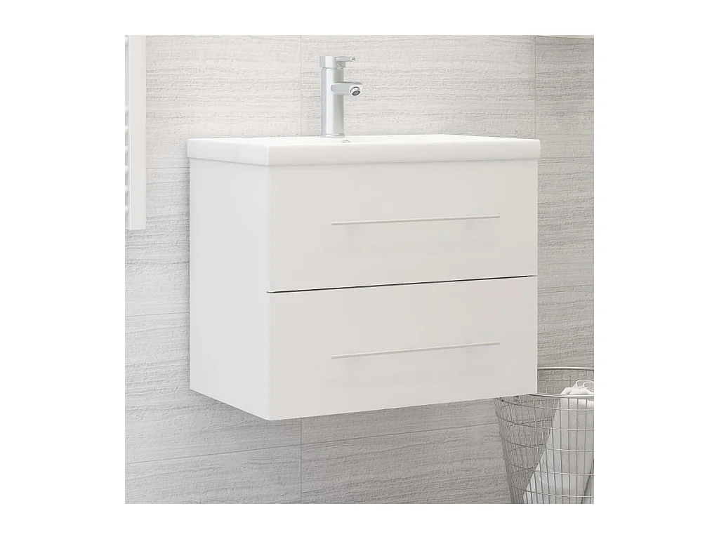 Armoire d'évier Blanc 60x38,5x48